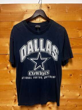 Vintage 90s Dallas Cowboys Single Stitch T-Shirt Made in USA Team Hanes Large